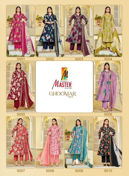 Master ghoomer vol-5 ptinted stiched kurtis wholesale